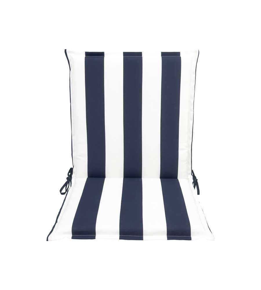 Cuscino da esterno spalla bassa righe blu navy