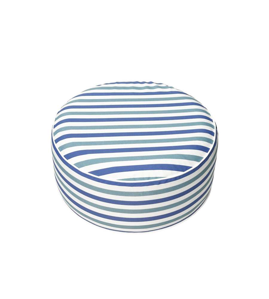 Pouf Gonfiabile Domo Mea - Righe Blu - 53x23 cm