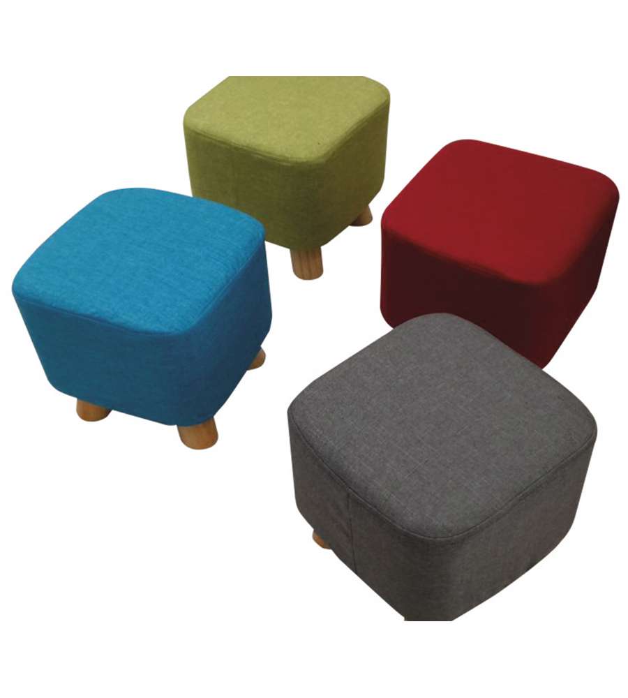 Pouf Sgabello in Tessuto Verde - Comfort e Stile per la Casa