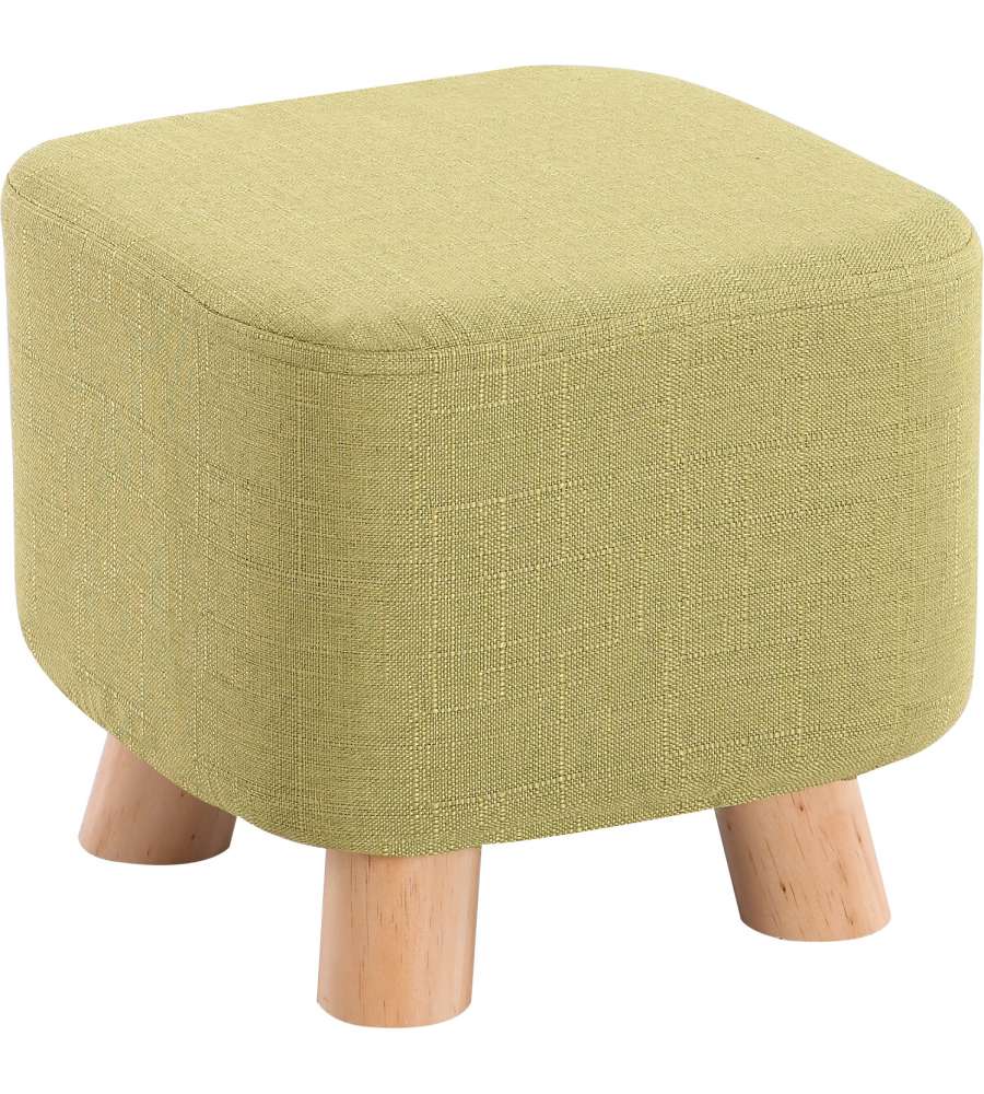 Pouf Sgabello in Tessuto Verde - Comfort e Stile per la Casa