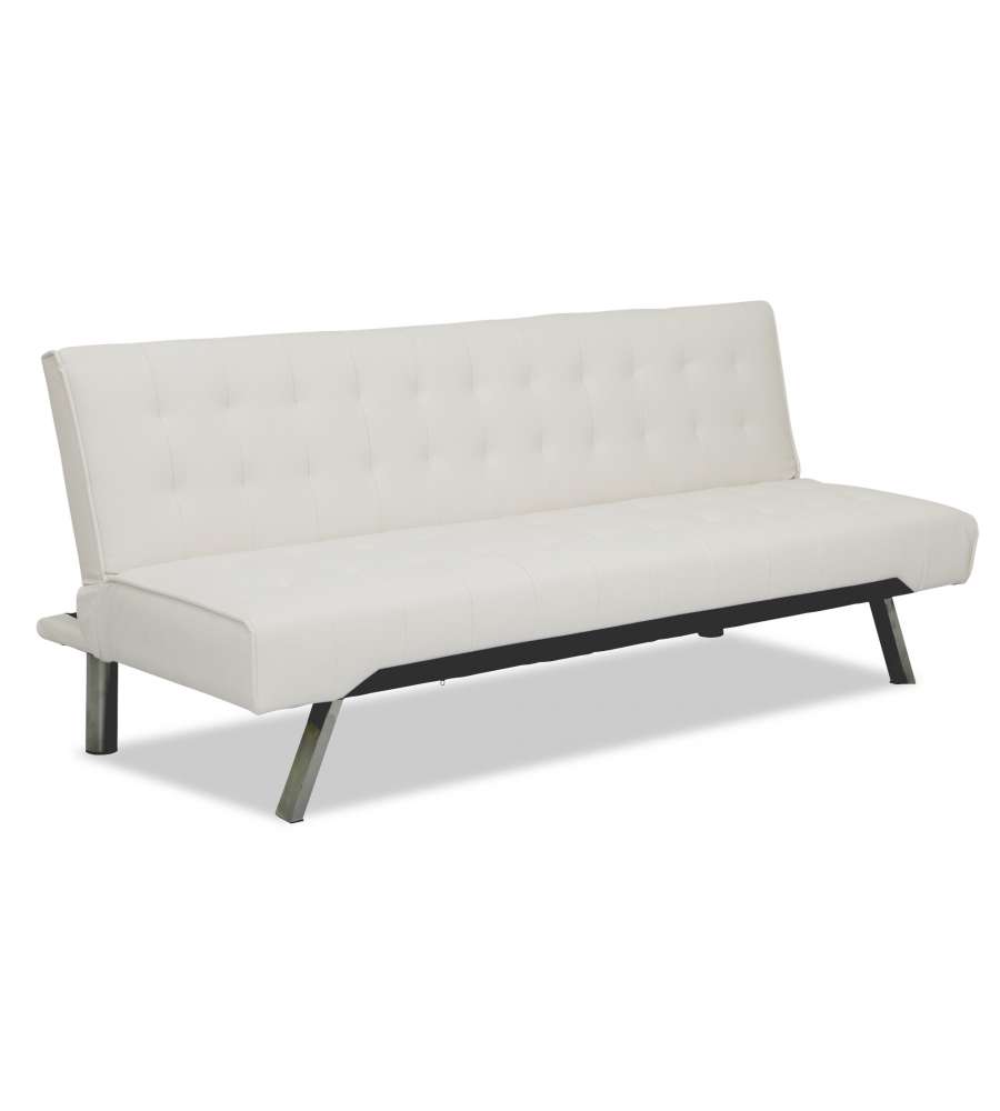 Domo Mea Divano Letto Clic Clac PVC Bianco 180x80 cm - Trasformabile