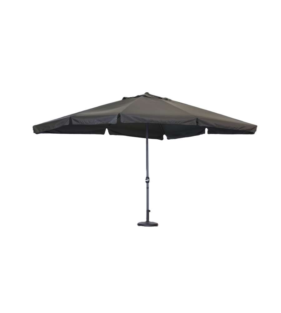 Domo Mea Ombrellone Palo Centrale 3x4m Alluminio Grigio - Elegante e Resistente - Telo Antivento in Poliestere
