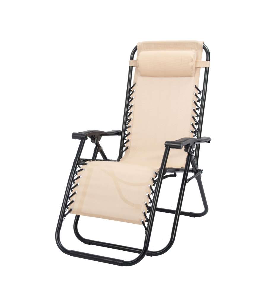 Domo Mea Sdraio Reclinabile Beige - Confortevole e Pieghevole