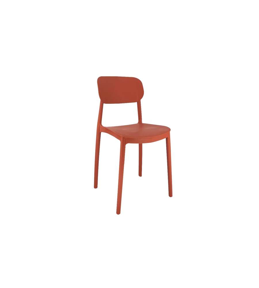 Domo Mea Sedia Mood Polipropilene Terra 50x38x79 cm - Design Moderno e Leggera