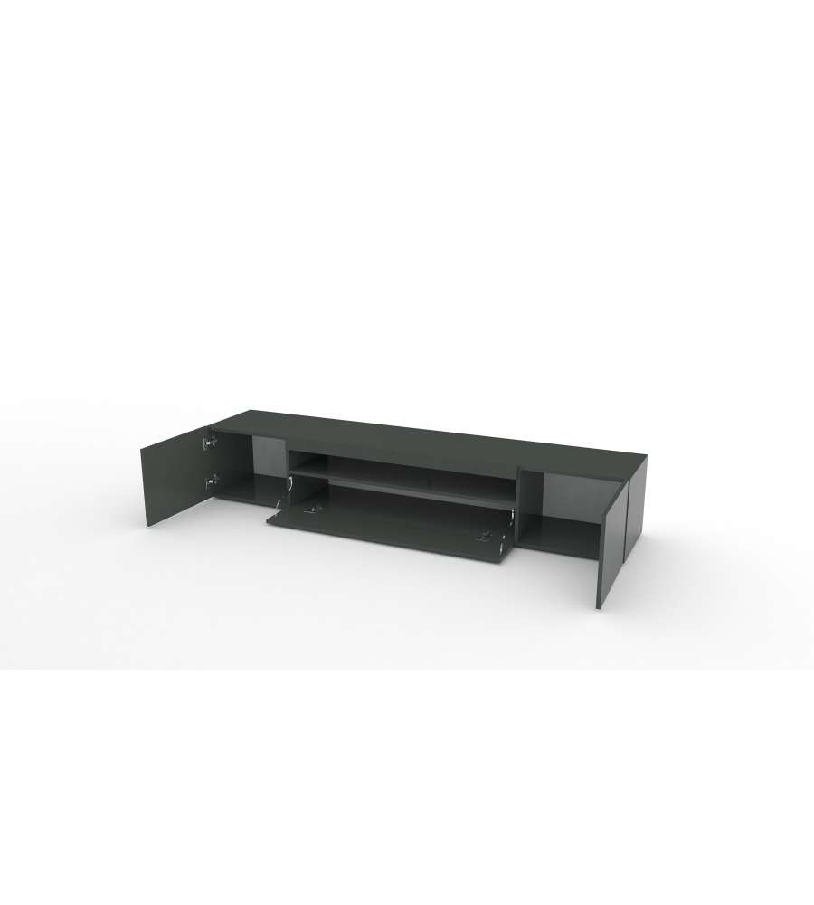 Web Furniture Porta TV Daiquiri Antracite Lucido - Design Italiano