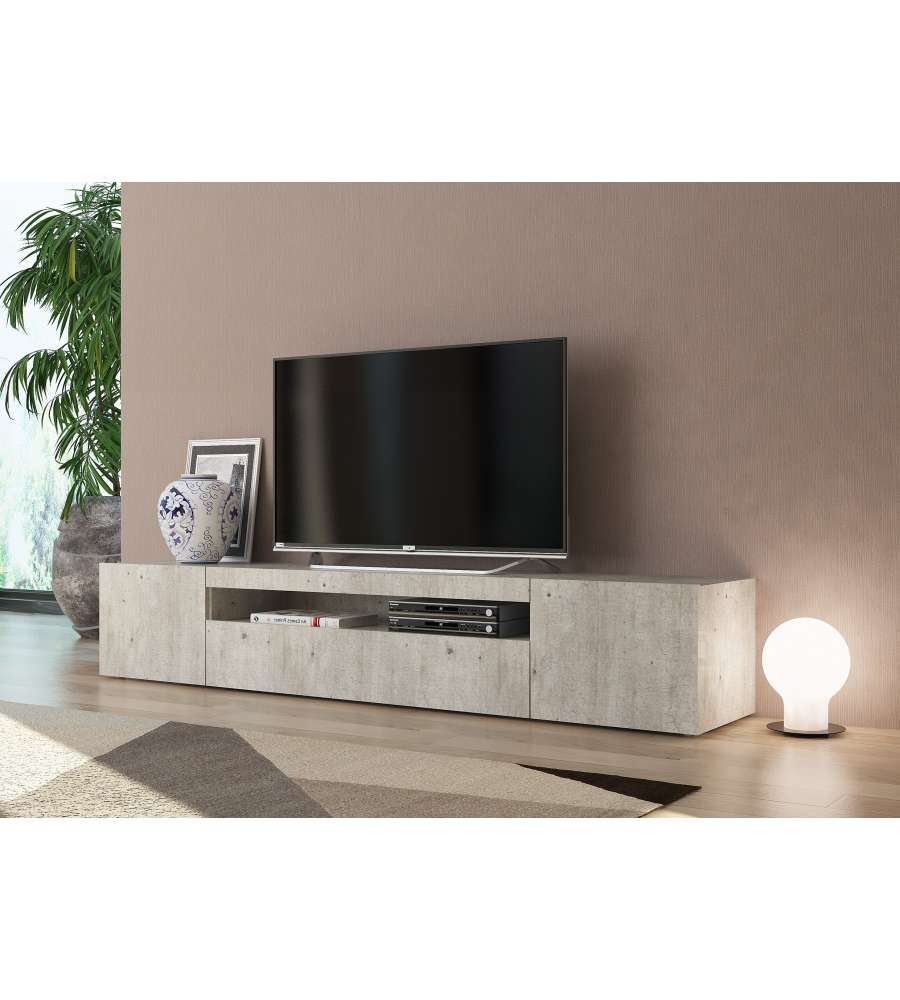Porta Tv 2 Ante + Anta Ribalta Daiquiri Cemento