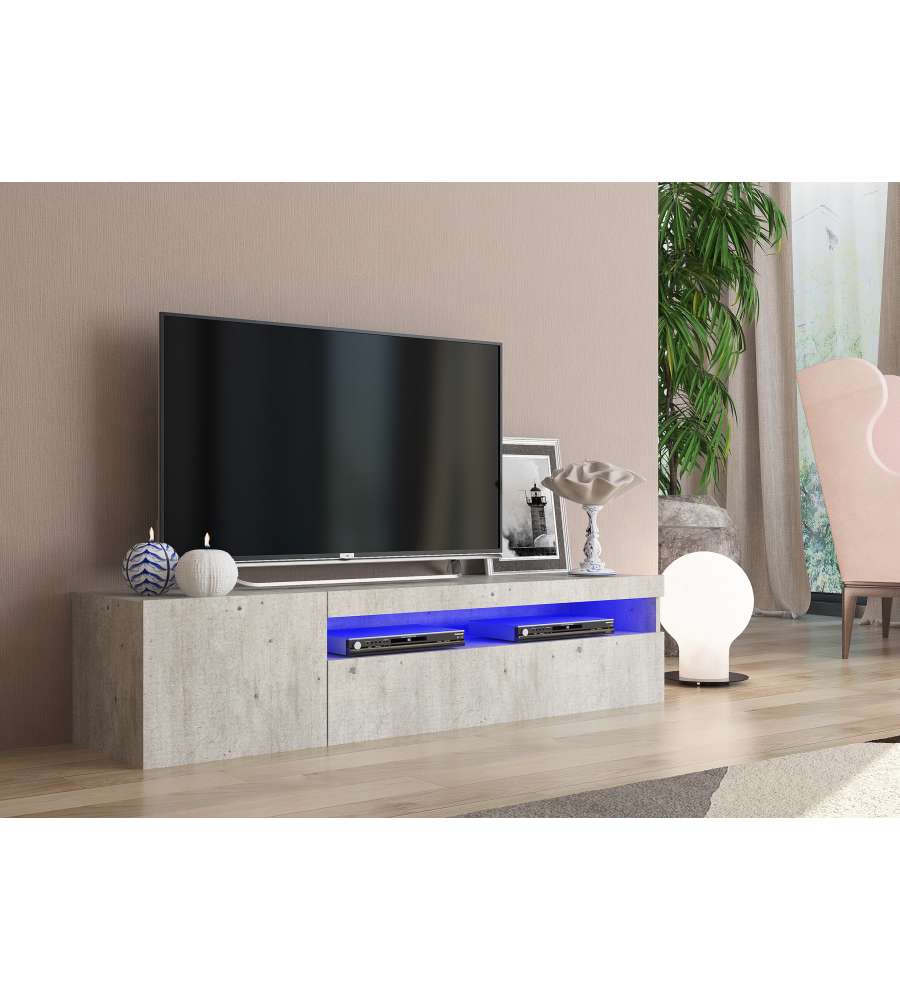 Porta Tv 1 Ante + Anta Ribalta Daiquiri Cemento