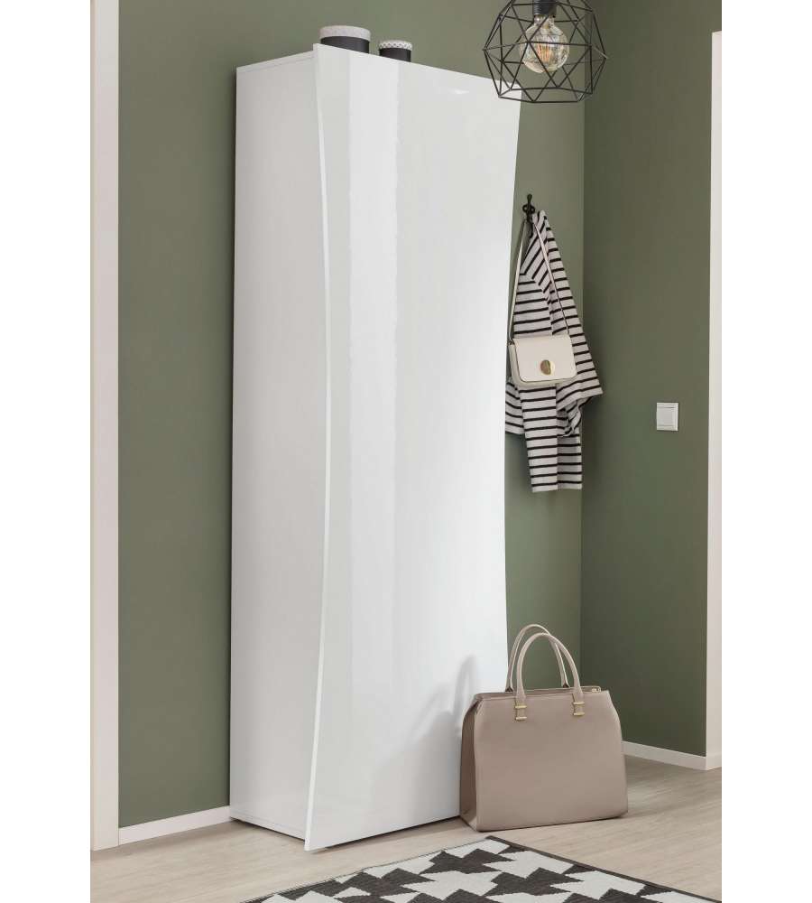 Web Furniture Armadio Moderno Arco Bianco Lucido - Design Italiano
