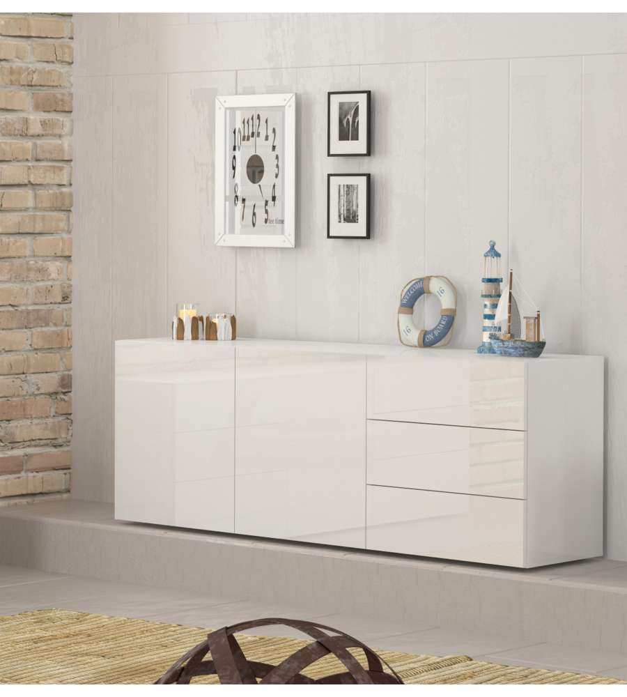 Web Furniture Credenza Metis Bianco Lucido - Design Italiano e Funzionale