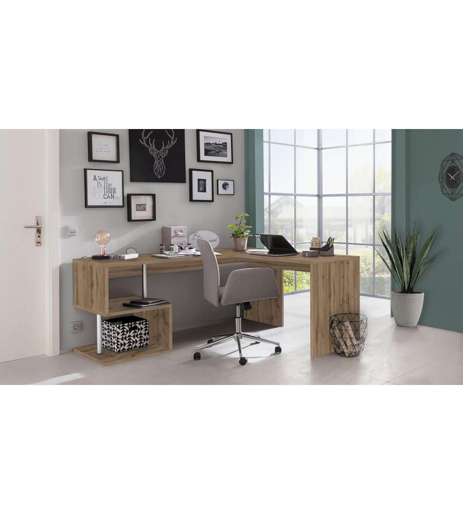 Scrivania Esse Angolare Design Moderno Wotan