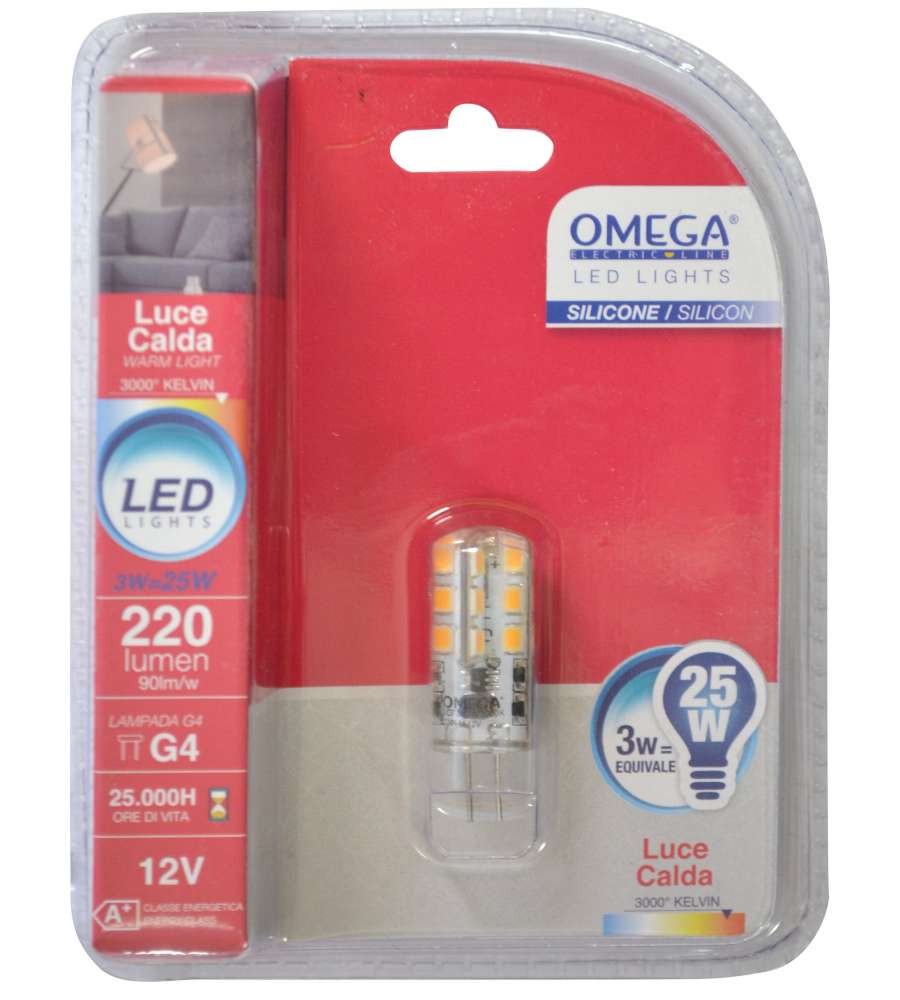 Lampadina  mini tubolare LED 3W 3000K