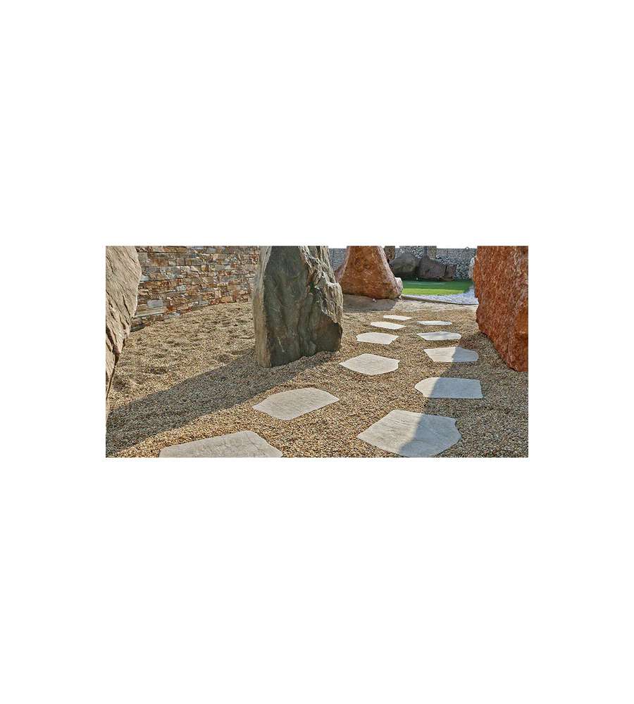 Granulati Zandobbio Passo Giapponese Barge Pietra Beige 42x32 cm