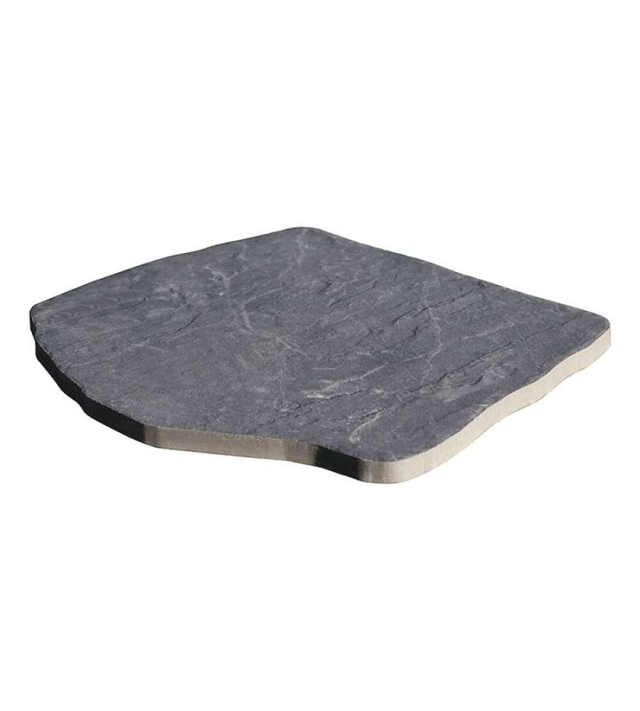 Granulati Zandobbio Passo Giapponese Ardesia Nero 42x32 cm - Giardino Decorativo