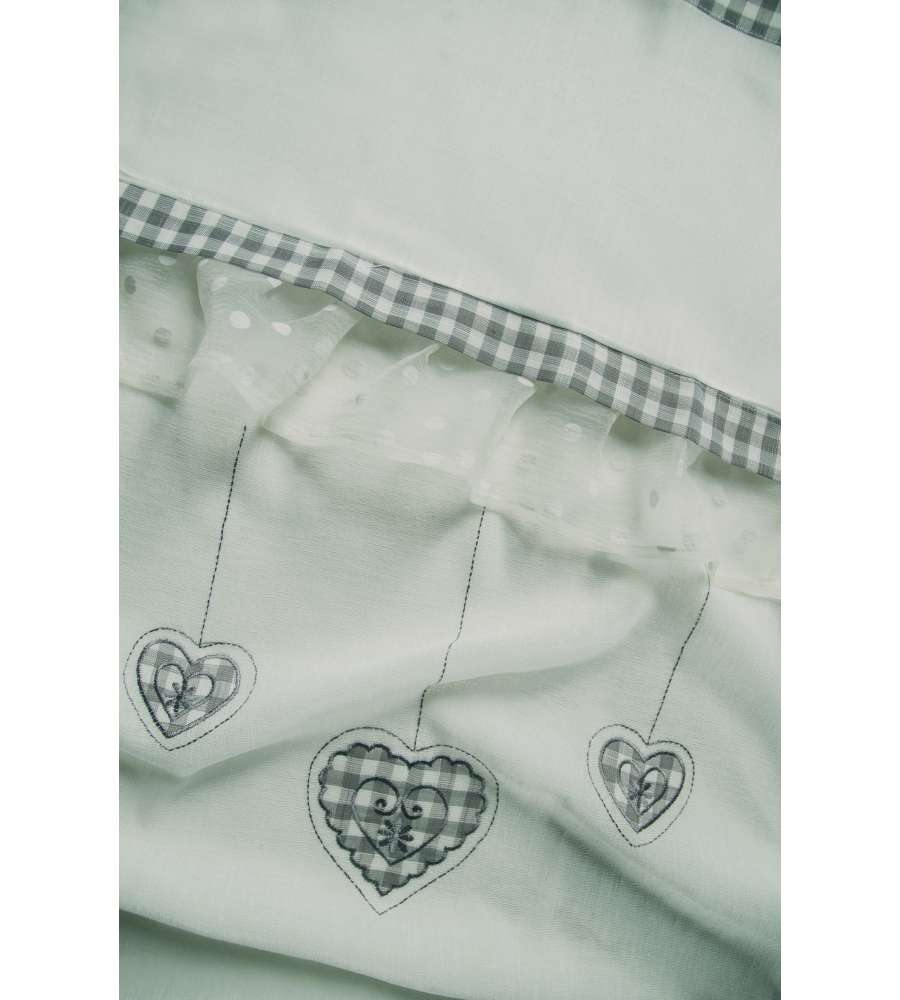 Tendina Coppia Cherie Grigio 60 x 150 cm