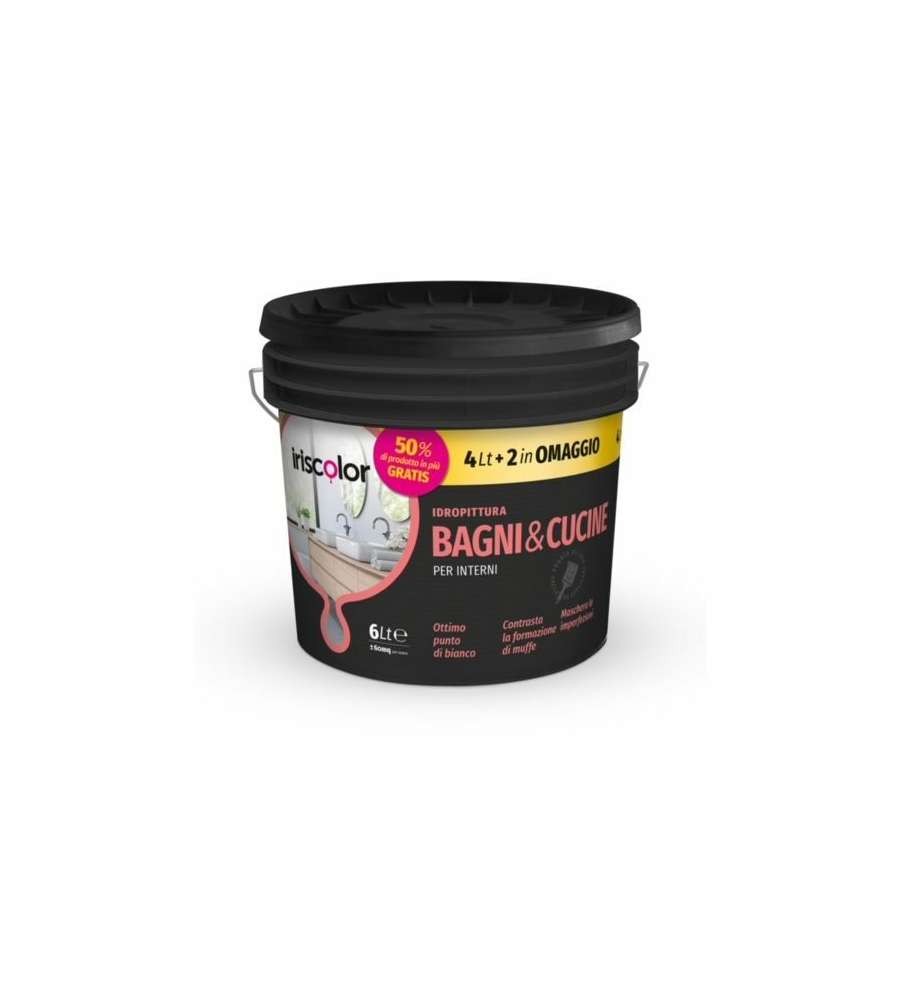 Iris Color Idropittura Traspirante - Bianco - 4+2 lt