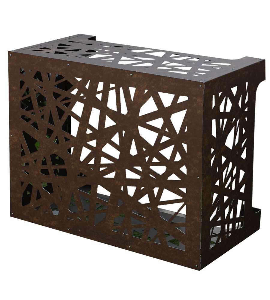 Divina Home Copricondizionatore Artist - Bronzo Corten - 86x44x68 cm