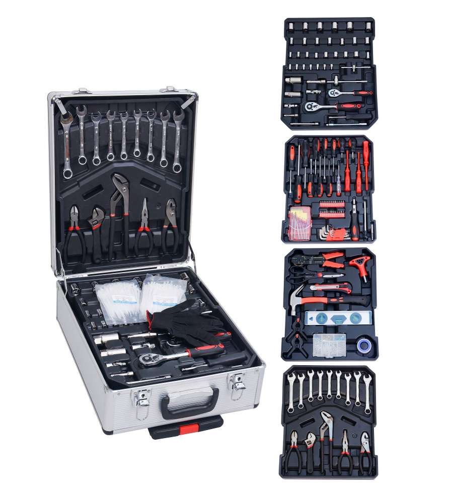 Easy Tools Trolley Attrezzi - Grigio Nero - 826 Pezzi