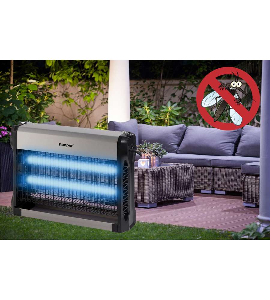 Kooper Zanzariera Elettrica Magnetica - Nero - 30W