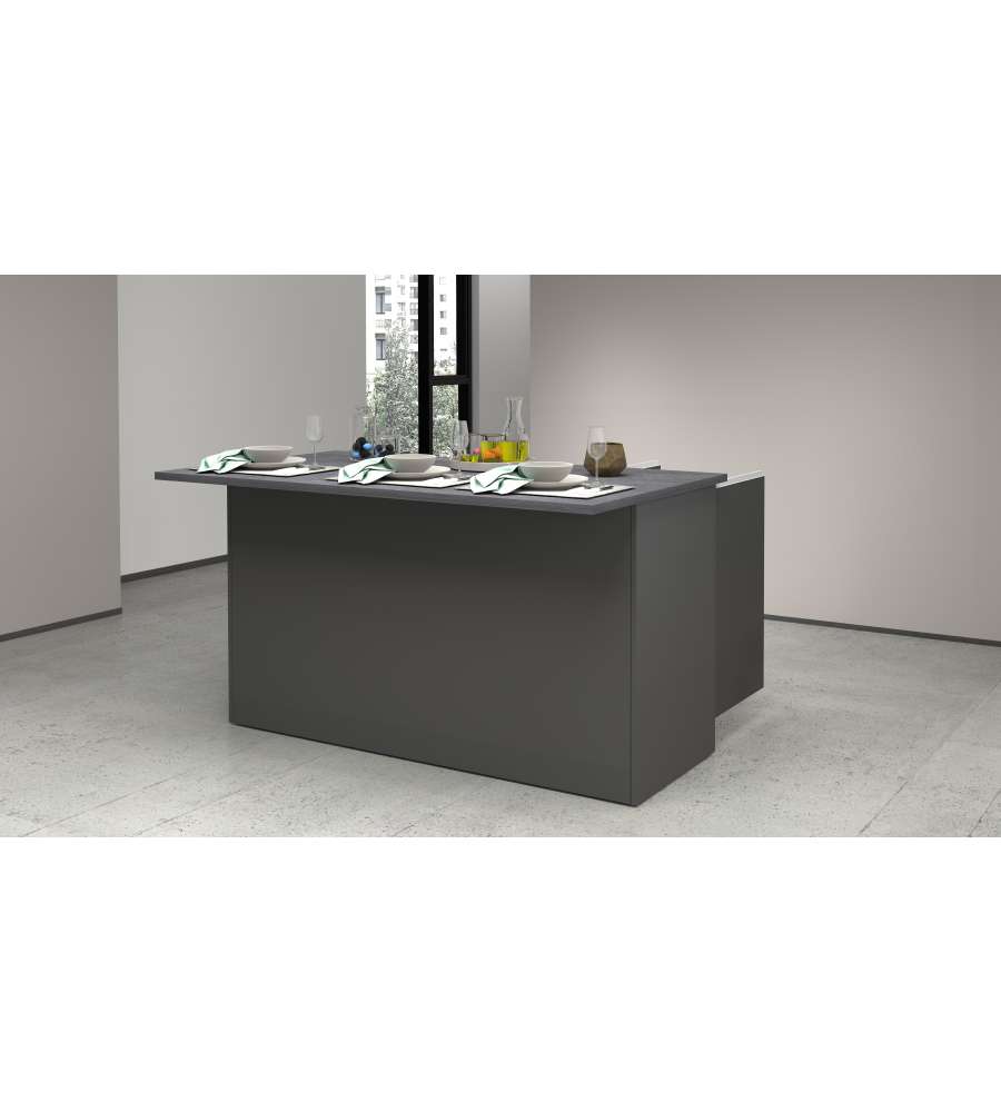 Isola Credenza Moderna Antracite 155x90x90 cm - Design Elegante