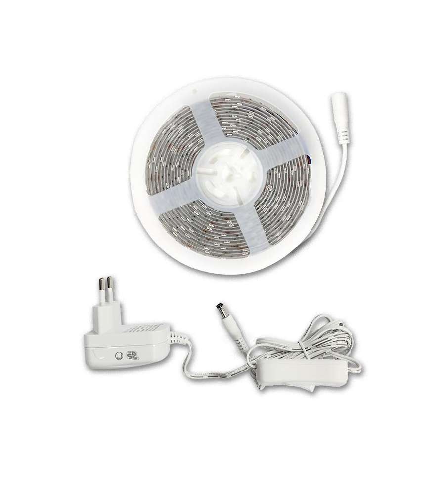 Kit striscia led 5m col sing. 24w 2100 lm 6500k