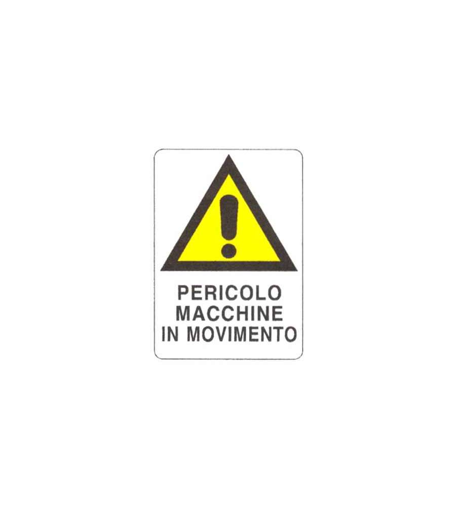 Cartello Movimento Macchine 48X 68 Plastica