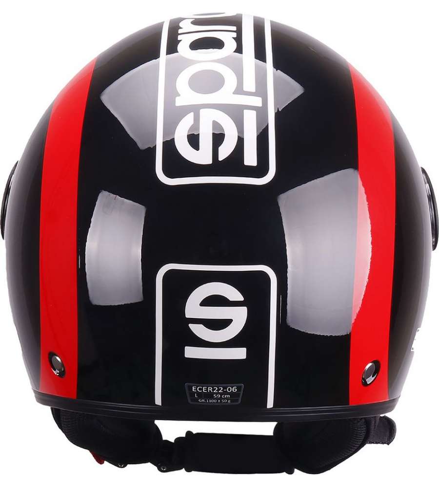 Casco Demi-Jet per moto Sparco con calotta in ABS Taglia S