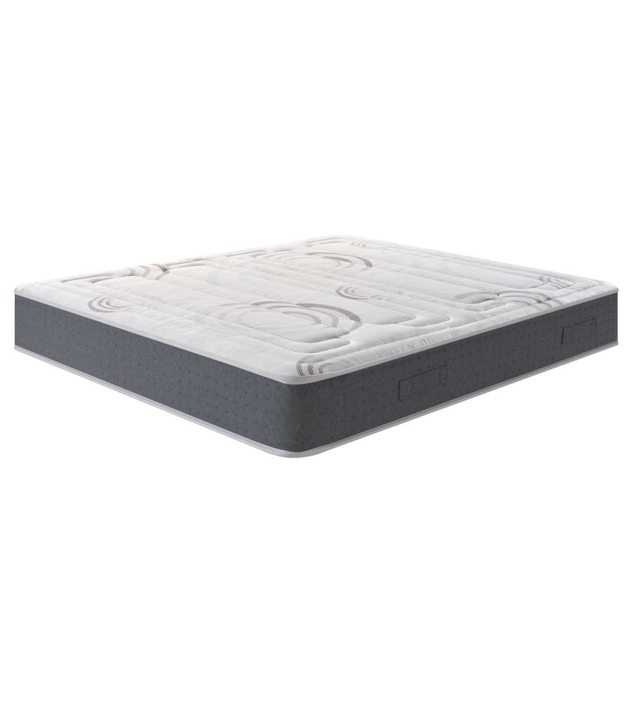 Materasso Memory Smart - Comfort Anallergico 160x190 cm - Bianco Grigio