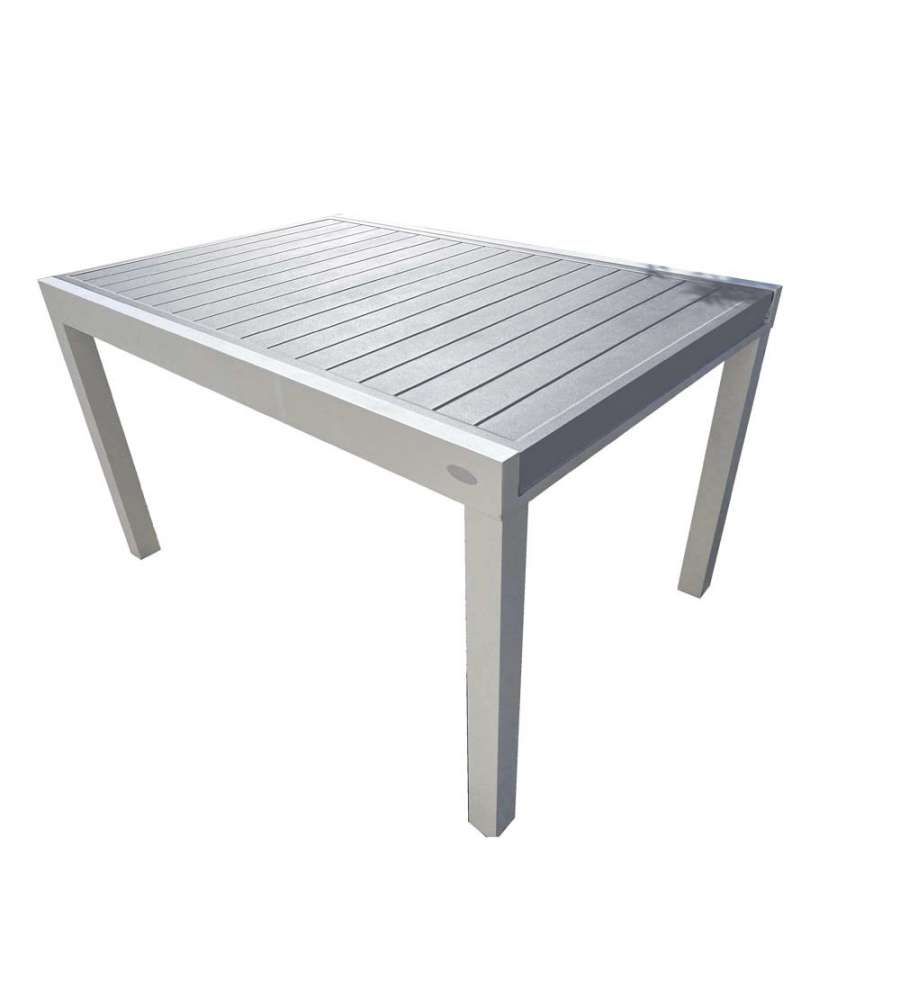 Giardini di Maggio Tavolo Azalea - Bianco Grigio - 135/270x90 cm