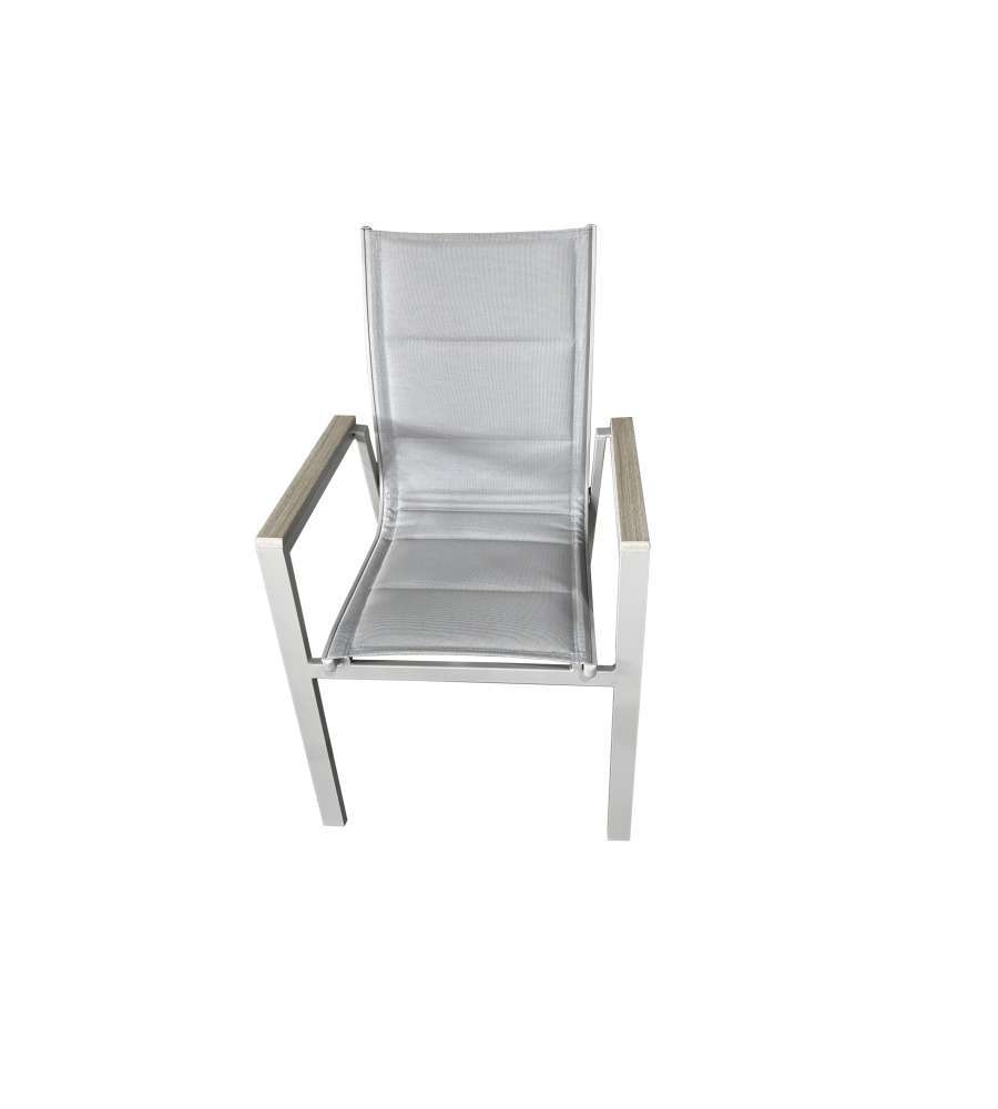 Domo Mea Sedia Teide da Esterno in Polywood Taupe - 64x55x91 cm