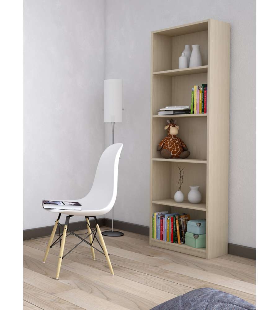 Libreria Europa - Olmo 5 Ripiani 57x25x186 cm