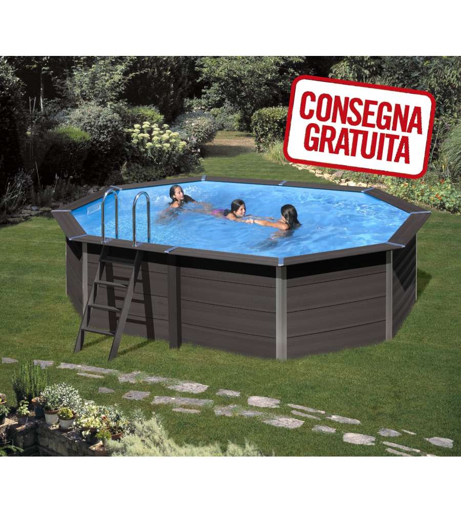 Piscina Ovale Composito 664 x 386 x 124 h cm