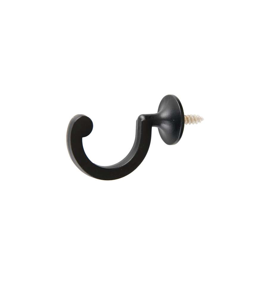 Gancio fermatenda metallo Nero