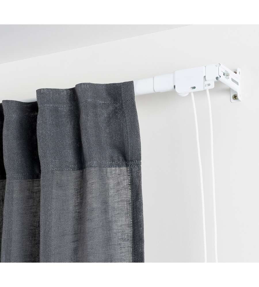 Binario rinforzato estensibile 120-210 cm Bianco