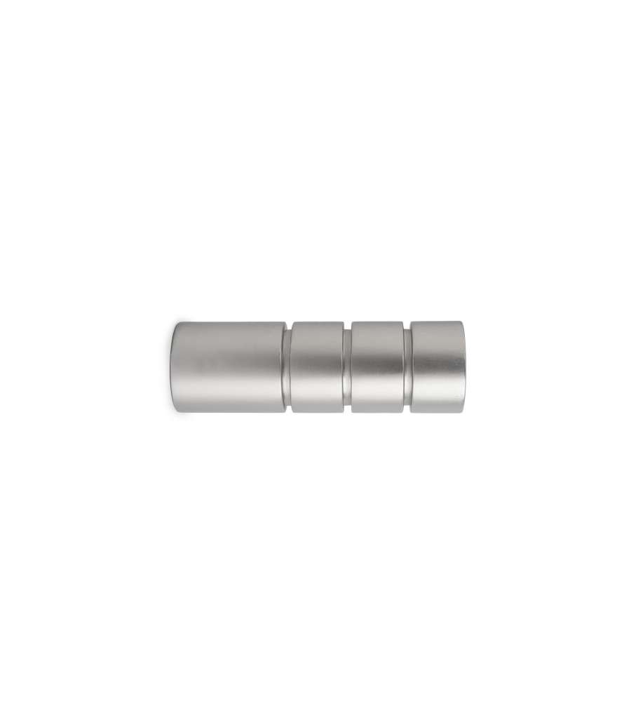Cintacor Finale per Bastone Tenda - Cromo Satinato - 22 mm