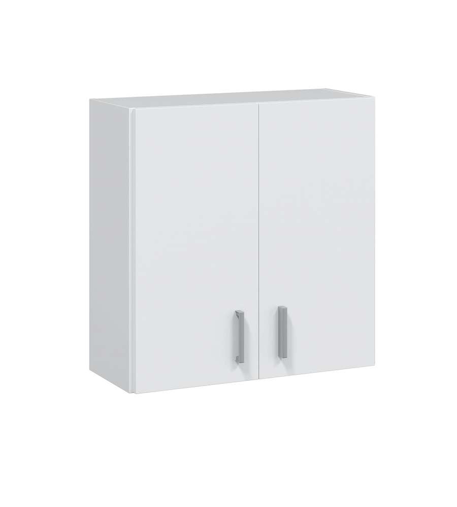 Pensile Multiuso Bianco 60x59x26 cm - Con Ante e Ripiani - Arredo Cucina