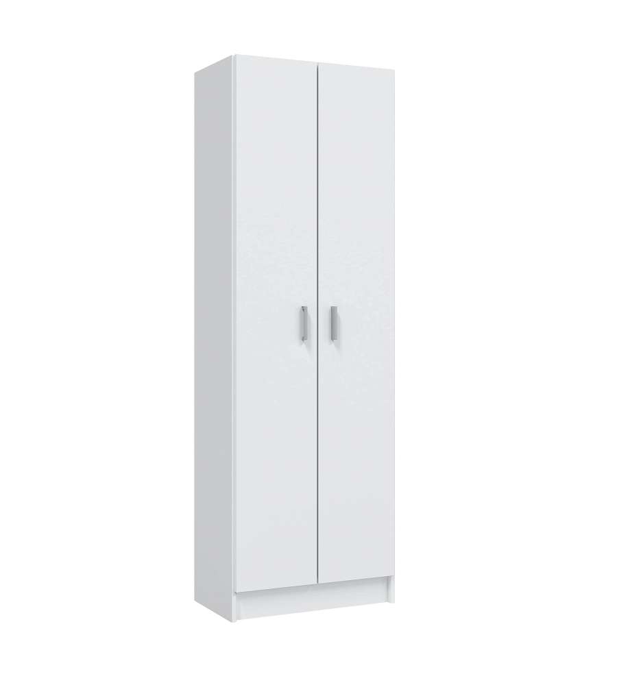 Fores Scarpiera 2 Ante Bianco - Armadio Salvaspazio 180x59x37 cm