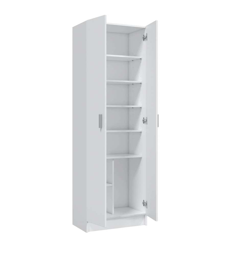 Fores Scarpiera 2 Ante Bianco - Armadio Salvaspazio 180x59x37 cm