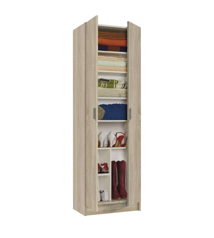 Fores Scarpiera Armadio in Rovere Canadian con Kit Montaggio