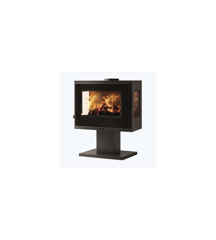 Panadero Stufa a Legna Atlantic 3V - Nero - 5,9 KW