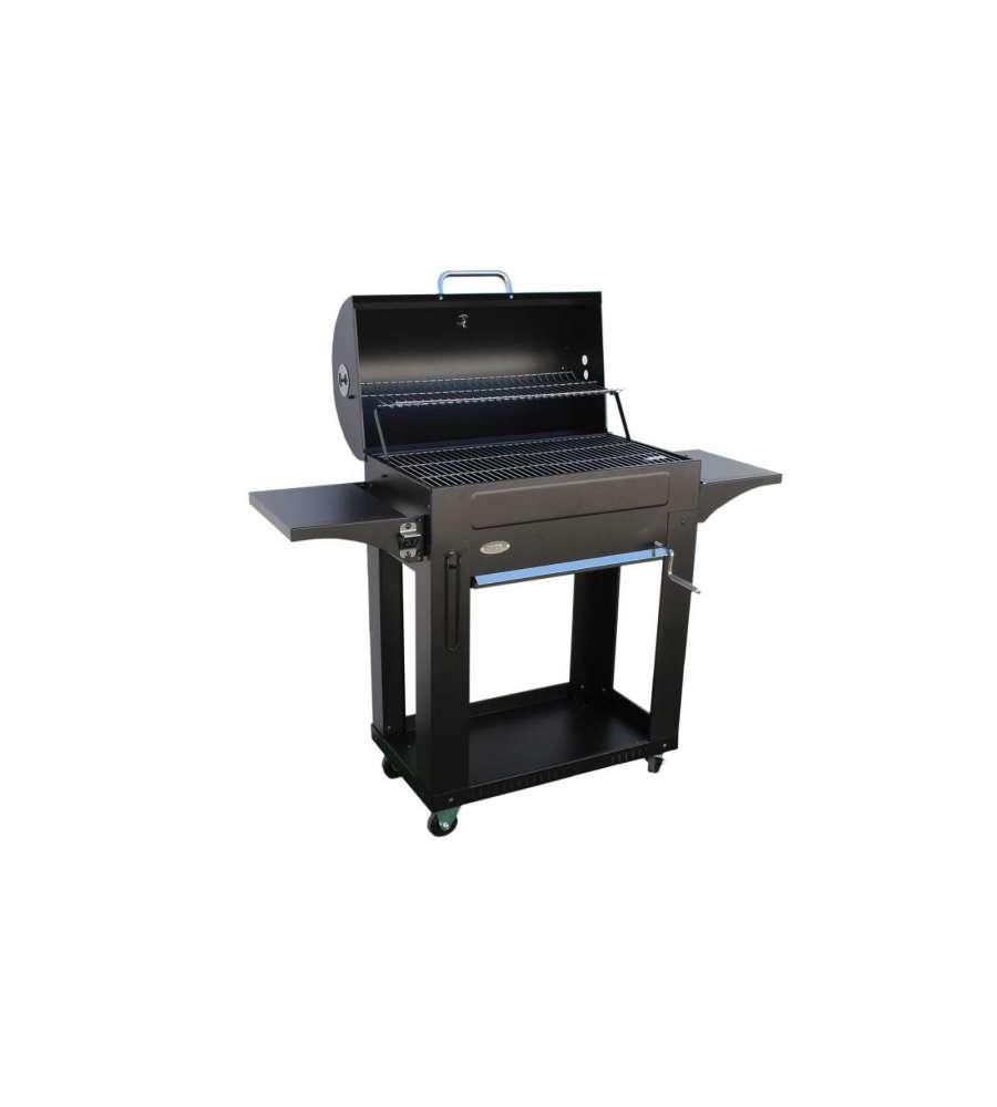 Barbecue a carbone con coperchio forno - 3 griglie cromate