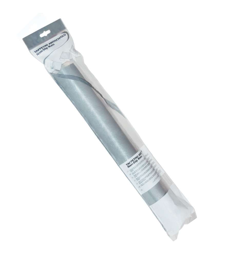 Emuca Tappeto Antiscivolo per Cassetti - Grigio - 11x6x61 cm