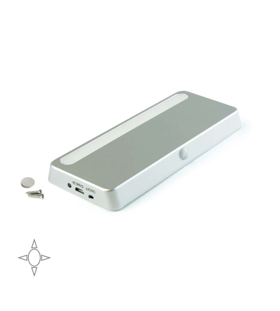 Emuca Luminaria LED ricaricabile Kraz con sensore