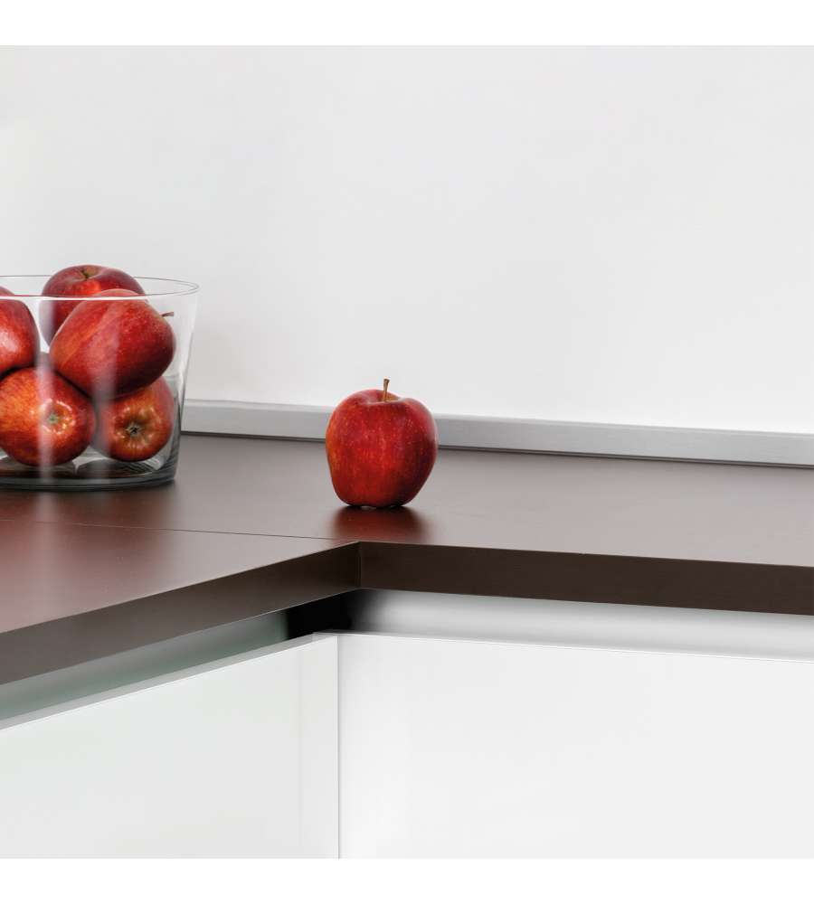 Emuca Alzatina rettangolare per cucina, con accessori per installazione, 4,7 m