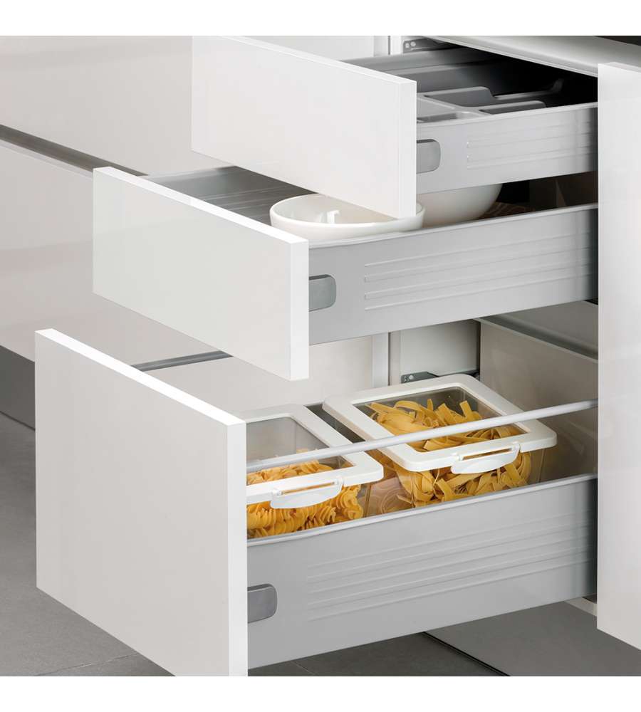 Emuca Kit cassetto per cucina Ultrabox, altezza 118 mm, prof. 450 mm