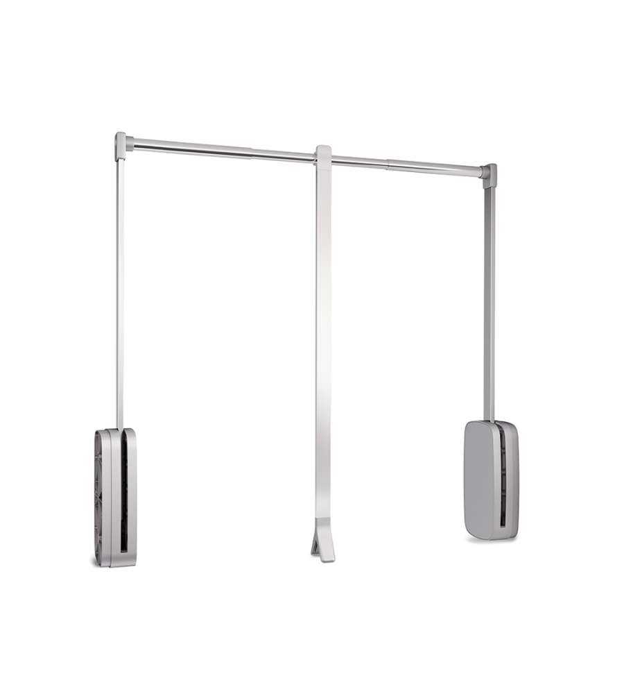 Emuca Appendiabiti Armadio Regolabile - Cromo - 830-1150 mm