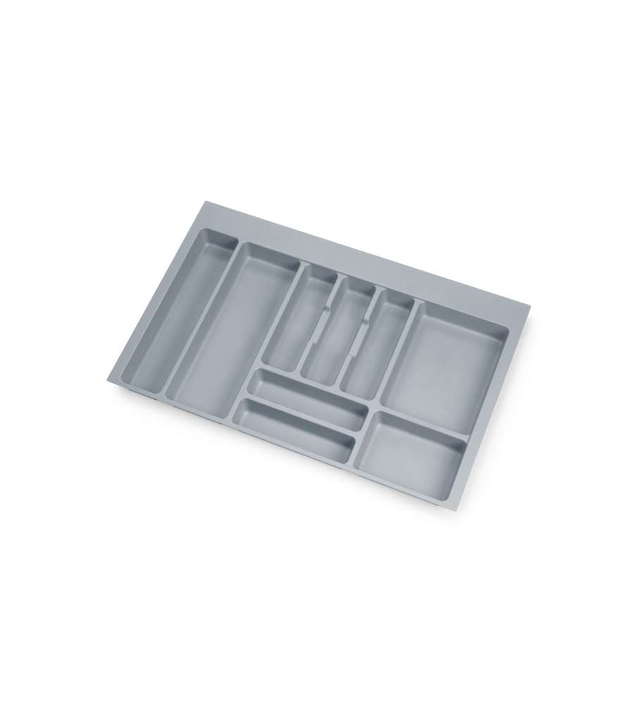 Emuca Portaposate per cassetti di cucina, modulo 800 mm, Plastica, Grigio