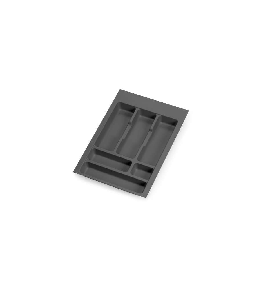 Portaposate Optima per cassetto da cucina Vertex/Concept 500, modulo 400 mm, Spalle 16mm, Plastica, grigio antracite