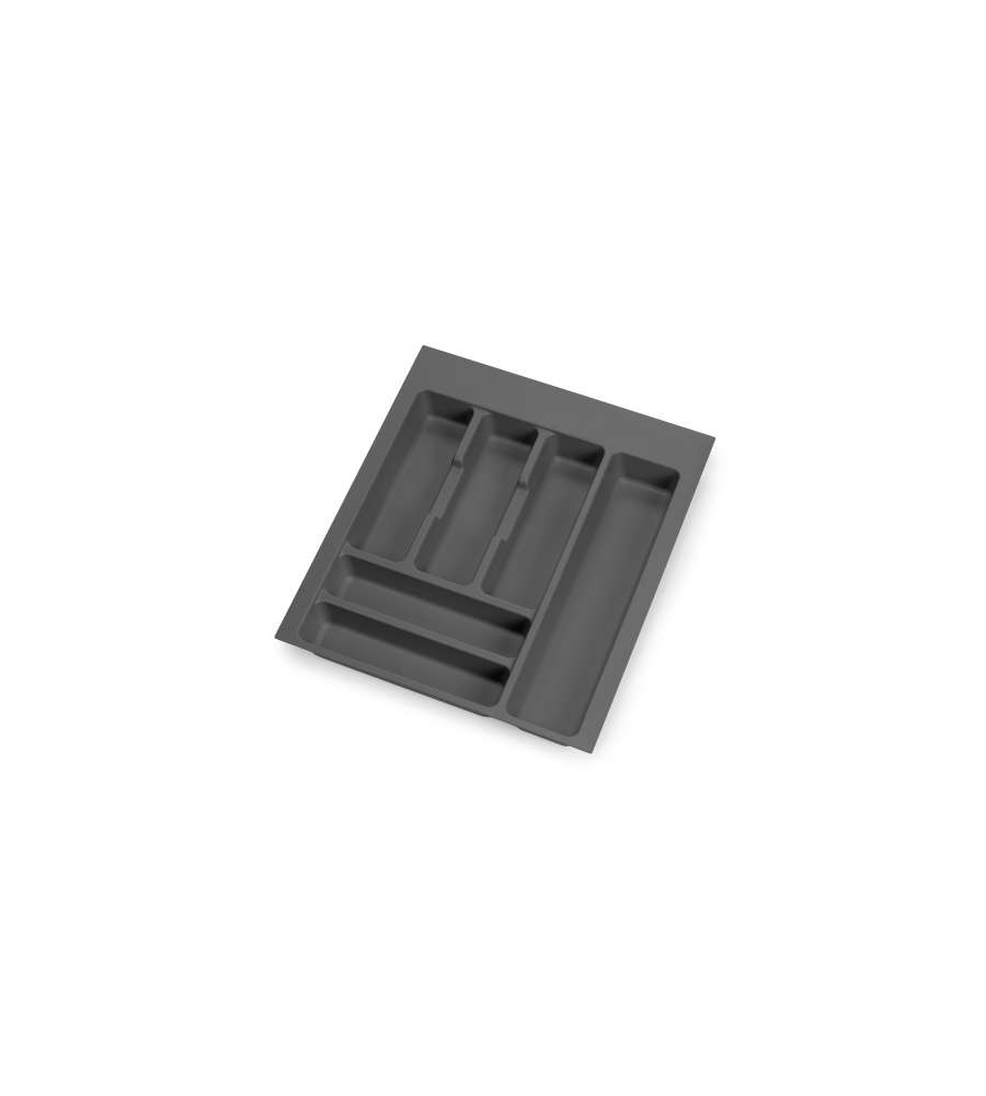 Portaposate Optima per cassetto da cucina Vertex/Concept 500, modulo 450 mm, Spalle 16mm, Plastica, grigio antracite