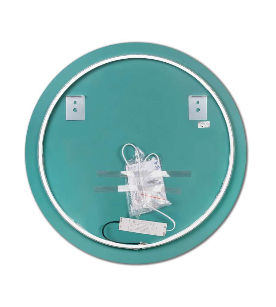 Emuca Specchio Zeus con illuminazione LED decorativa (AC 230V 50Hz)