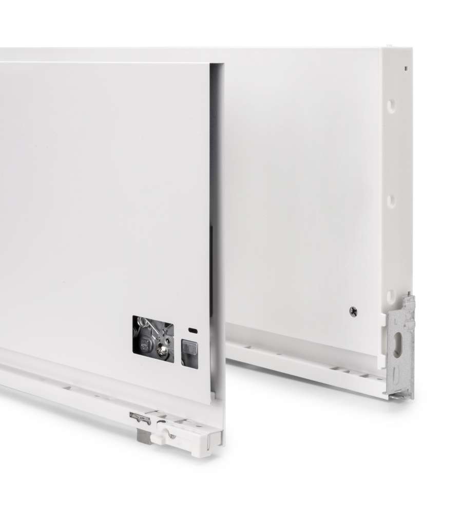 Emuca Cassetto esterno Vertex 3D 60 kg altezza 242 mm, profondit 450 mm, Verniciato bianco, Acciaio 1 UN